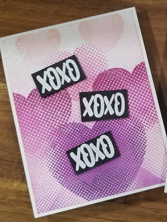 Valentine's Card - Layered Hearts