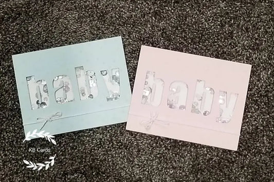 Baby Card - Pastel Shaker