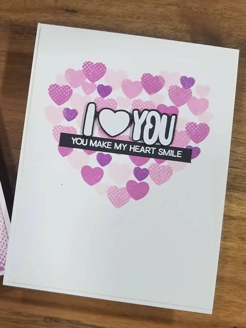 Valentine's Card - Layered Hearts