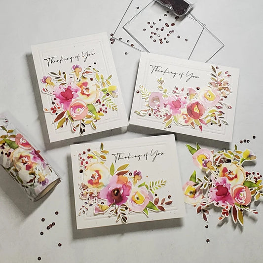 Thinking of You - Watercolor Florals