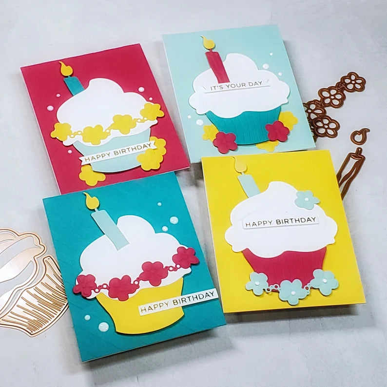 Birthday Card - Bold Cupcake