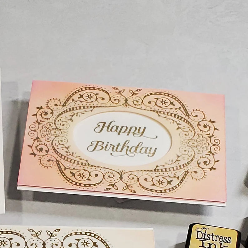 Birthday Card - Foil with Soft Blended Background