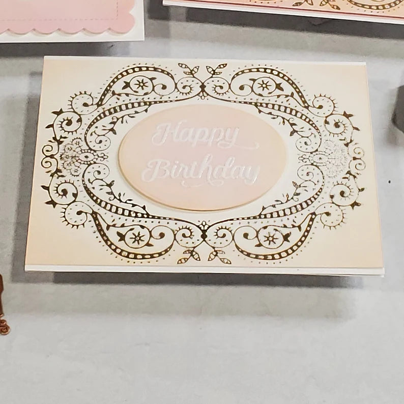 Birthday Card - Foil with Soft Blended Background