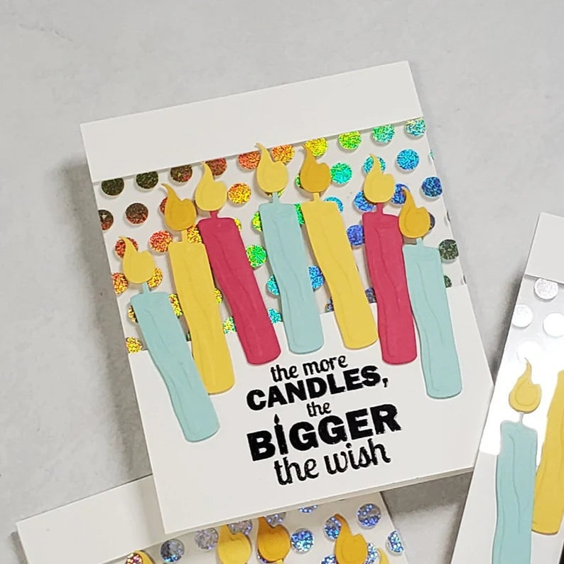 Birthday Card - Foiled Birthday Candles