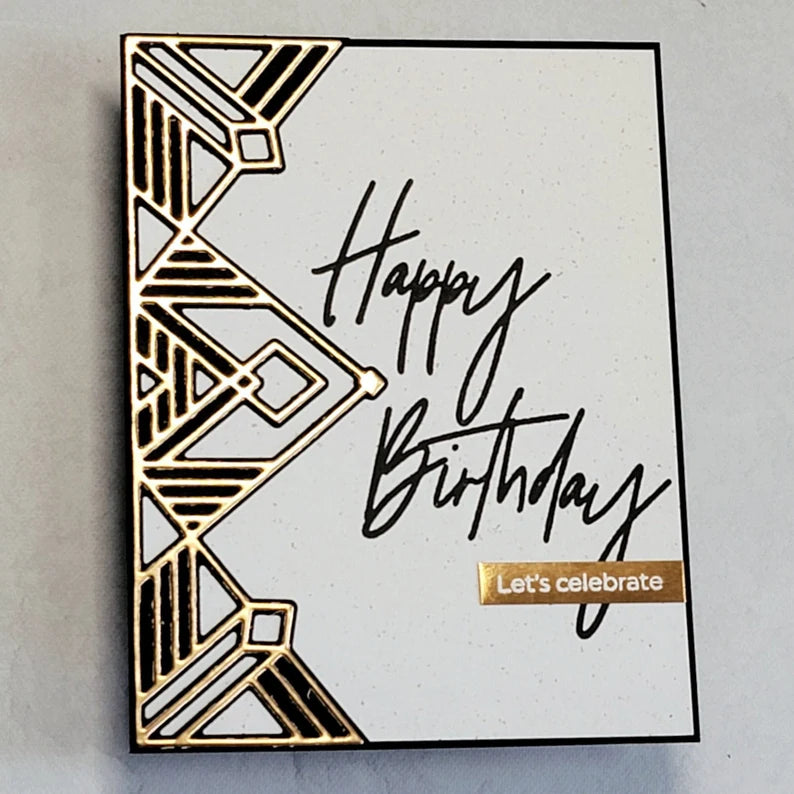 Celebration Cards - Bronze Art Deco Style
