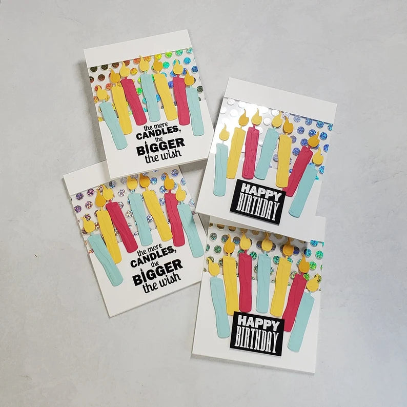 Birthday Card - Foiled Birthday Candles