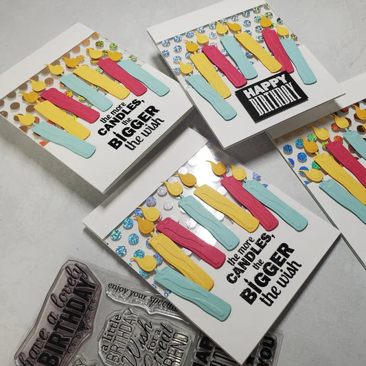 Birthday Card - Foiled Birthday Candles