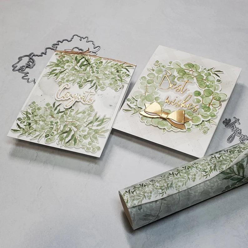 Congratulations Card - Eucalyptus Wreaths