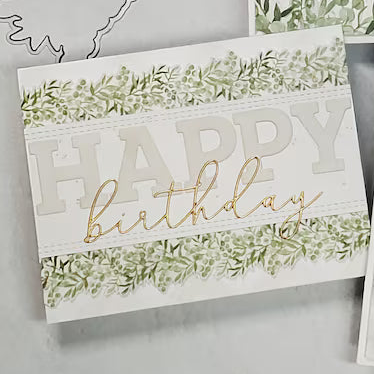 Birthday and Celebration Cards - Eucalyptus Garlands