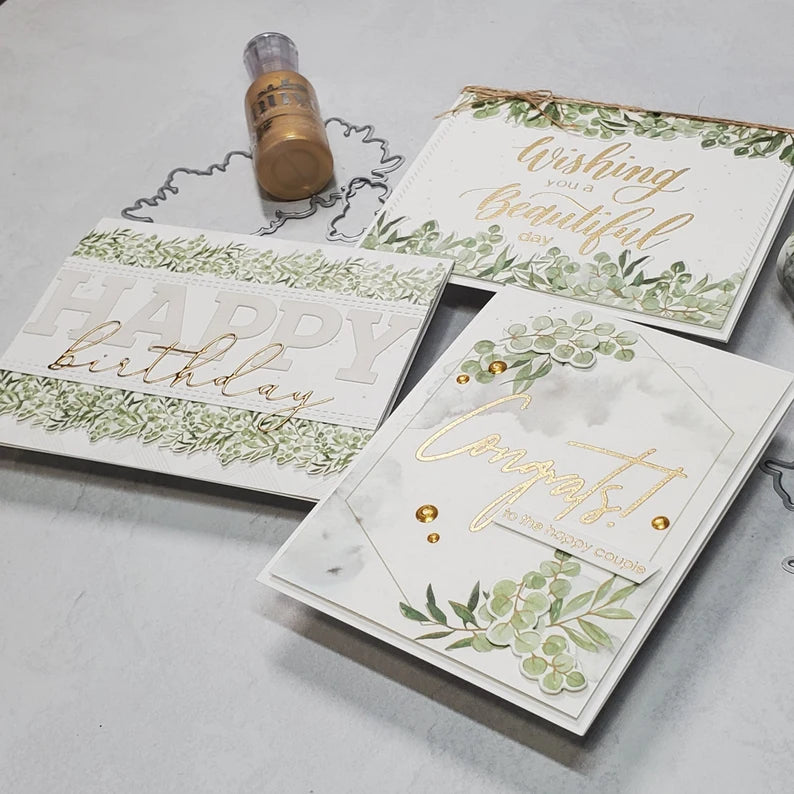 Birthday and Celebration Cards - Eucalyptus Garlands