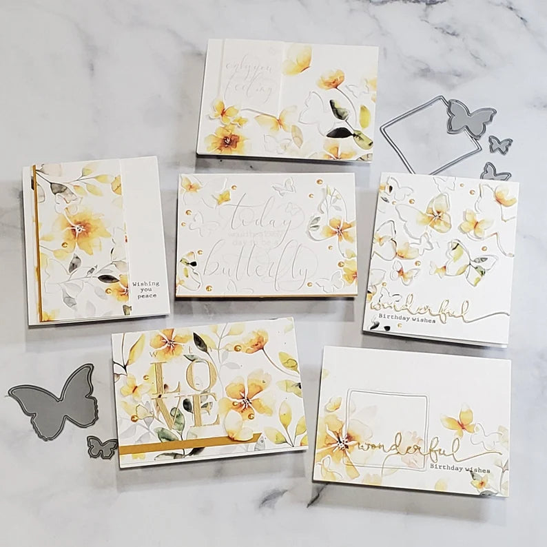 Wedding and Sympathy Cards - Watercolor Butterfly Cards