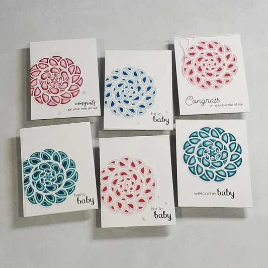 Baby Card - Inlaid Mandala